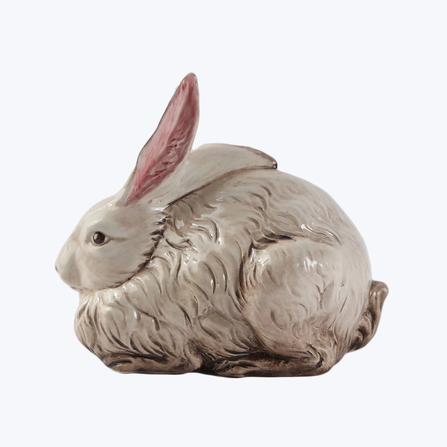 Handpainted Ceramic Easter Bunny, Brown 4 Handpainted Ceramic Easter Bunny, Brown - Image 2