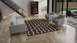 Brown Modern Wool Silk Blend Rug - 8' X 10' 12 Brown Modern Wool Silk Blend Rug - 8' X 10' -Home Comprehensive Shop 1105914 1 befc91e4 e5d1 4419 b73e 539d1f91a7dd