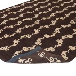 Brown Modern Wool Silk Blend Rug - 8' X 10' 14 Brown Modern Wool Silk Blend Rug - 8' X 10' -Home Comprehensive Shop 1105914 4