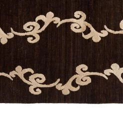 Brown Modern Wool Silk Blend Rug - 8' X 10' 15 Brown Modern Wool Silk Blend Rug - 8' X 10' -Home Comprehensive Shop 1105914 5