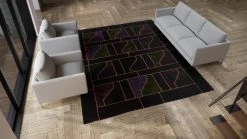 Blue Modern Wool Rug - 9'3" X 11'11" -Home Comprehensive Shop 1227317 2