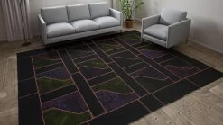 Blue Modern Wool Rug - 9'3" X 11'11" -Home Comprehensive Shop 1227317 3