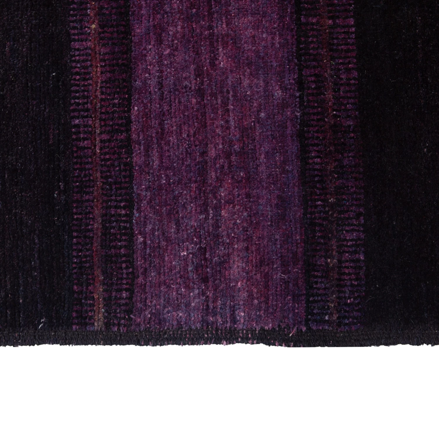 Purple Overdyed Wool Rug - 10'5" X 13' 7 Purple Overdyed Wool Rug - 10'5" X 13' - Image 5
