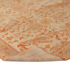 Orange Vintage Traditional Wool Rug - 11'4" X 13'9" -Home Comprehensive Shop 1251775 4