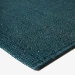 Blue Textured Wool Rug - 8'8" X 10'1" 8 Blue Textured Wool Rug - 8'8" X 10'1" -Home Comprehensive Shop 1256799 c