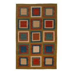 Multi Flatweave Wool Rug - 6'2" X 9'11"