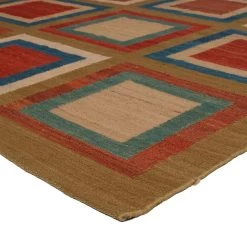 Multi Flatweave Wool Rug - 6'2" X 9'11" 12 Multi Flatweave Wool Rug - 6'2" X 9'11" -Home Comprehensive Shop 1310562 3