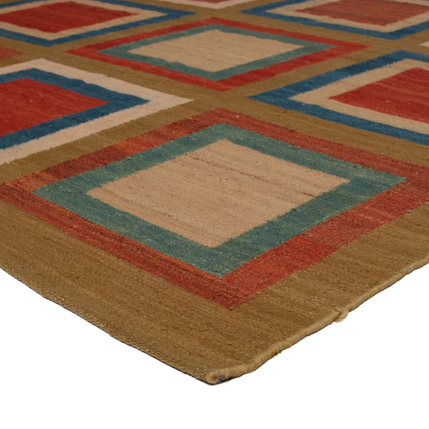 Multi Flatweave Wool Rug - 6'2" X 9'11" 6 Multi Flatweave Wool Rug - 6'2" X 9'11" - Image 4