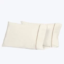 Gramercy Sheets & Pillowcases, Ivory/Coffee