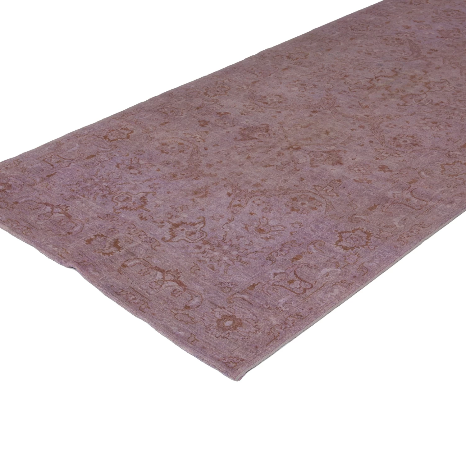 Purple Overdyed Wool Runner - 4'10" X 11'7" 5 Purple Overdyed Wool Runner - 4'10" X 11'7" - Image 3