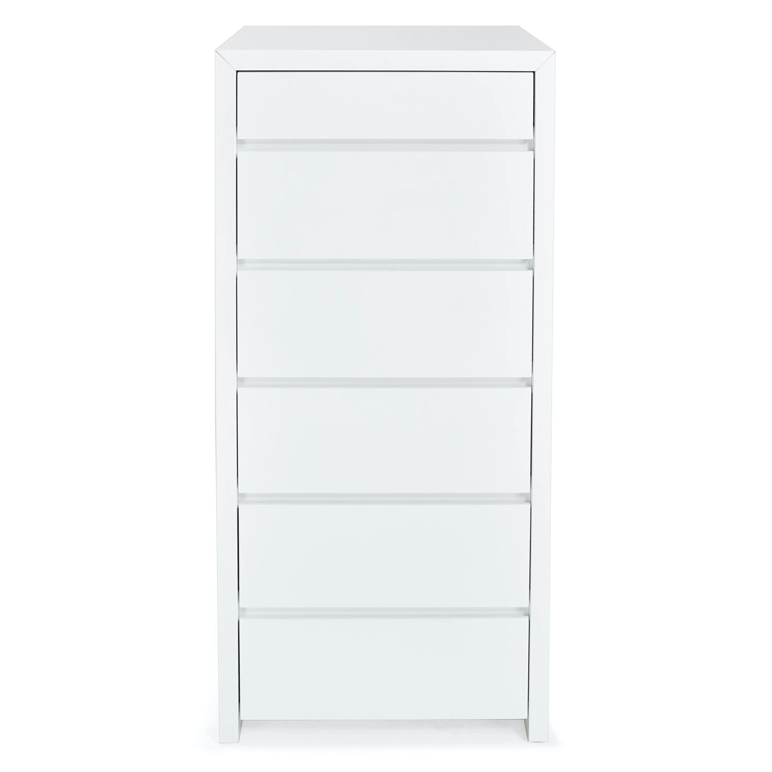 6 Drawer Lacquer Tall Chest 4 6 Drawer Lacquer Tall Chest - Image 2