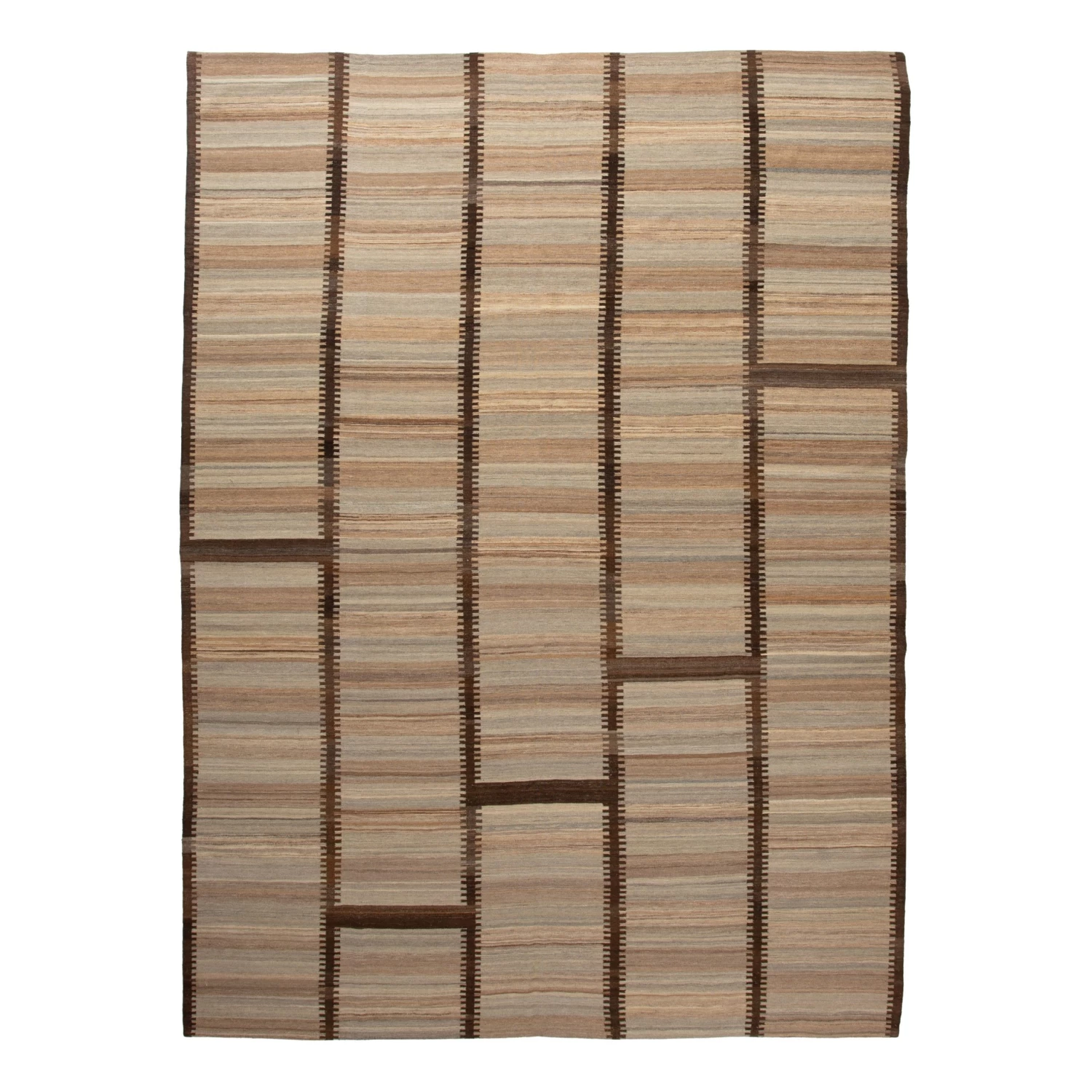 Multi Turkish Flatweave Wool Rug - 9'9" X 12'10" 3 Multi Turkish Flatweave Wool Rug - 9'9" X 12'10"