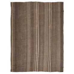 Brown Vintage Flatweave Wool Blend Rug - 11'6" X 15'4"