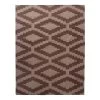 Cream And Brown Flatweave Cotton Rug - 8'1" X 11'1" -Home Comprehensive Shop 1399989 1