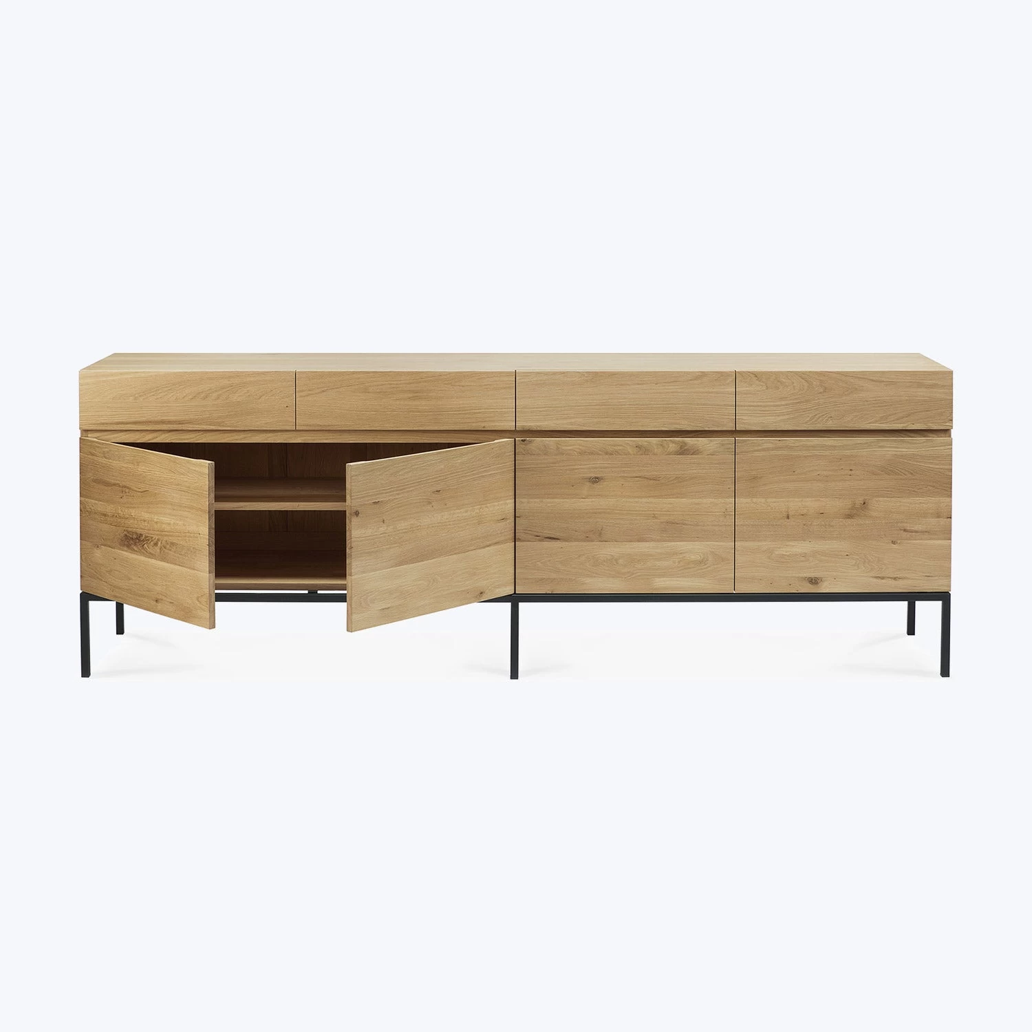Oak Ligna 4-Door Sideboard 6 Oak Ligna 4-Door Sideboard - Image 4