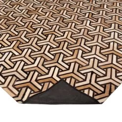 Beige Modern Cowhide Rug - 8' X 10' -Home Comprehensive Shop 1408280 4