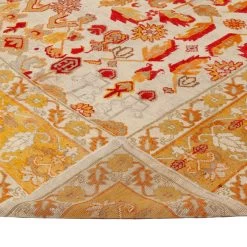 Yellow Antique Wool Rug - 11'8" X 15'1" 10 Yellow Antique Wool Rug - 11'8" X 15'1" -Home Comprehensive Shop 1411700 4