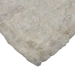 Cream Solid Alpaca Rug - 10'x 14' -Home Comprehensive Shop 1424220 3