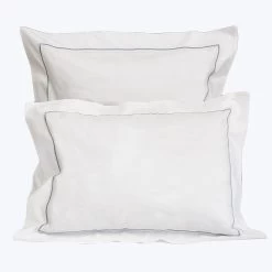Gramercy Duvet & Shams, White/Silver Moon