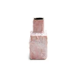 Ash Cloud Rectangle Vase, Pink