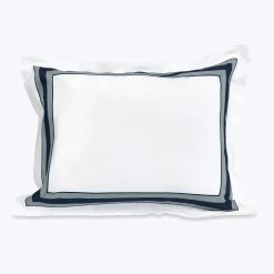 Dimora Duvet & Shams, White/Midnight Blue