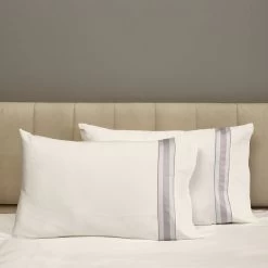Dimora Sheets & Pillowcases, Ivory/Thistle 9 Dimora Sheets & Pillowcases, Ivory/Thistle -Home Comprehensive Shop 1454355 2