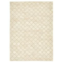 White Flatweave Wool Rug - 10' X 14'