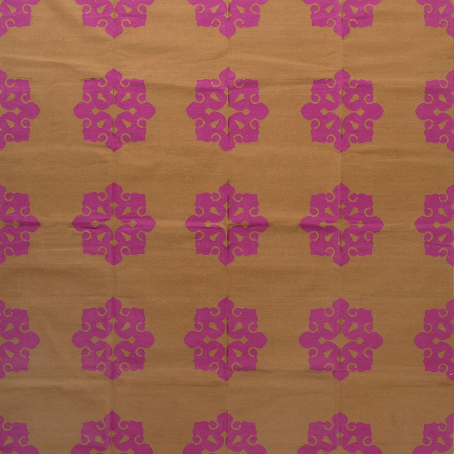 Pink Flatweave Cotton Rug - 7'10" X 9'10" 4 Pink Flatweave Cotton Rug - 7'10" X 9'10" - Image 2