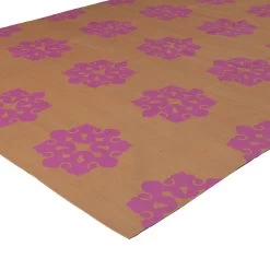 Pink Flatweave Cotton Rug - 7'10" X 9'10" 9 Pink Flatweave Cotton Rug - 7'10" X 9'10" -Home Comprehensive Shop 1463250 3