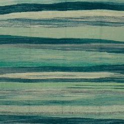 Green Flatweave Wool Rug - 9'7" X 12' -Home Comprehensive Shop 1464840 2
