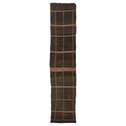 Black Moroccan Wool Runner - 5'8" X 28'1"
