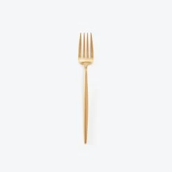 Moon Dessert Salad Fork Brushed Gold