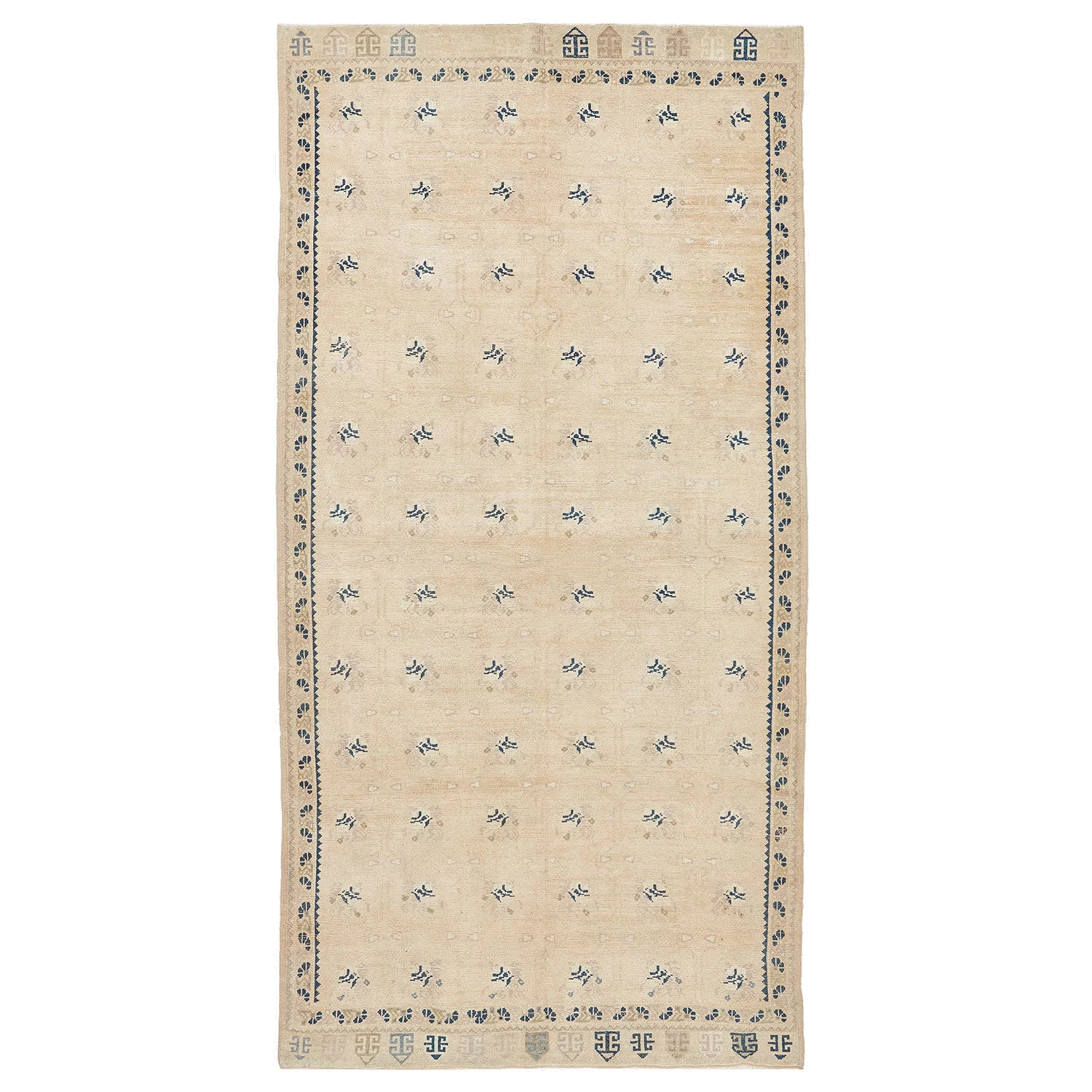 Vintage Traditional Wool Rug - 5'3" X 10'8" 3 Vintage Traditional Wool Rug - 5'3" X 10'8"