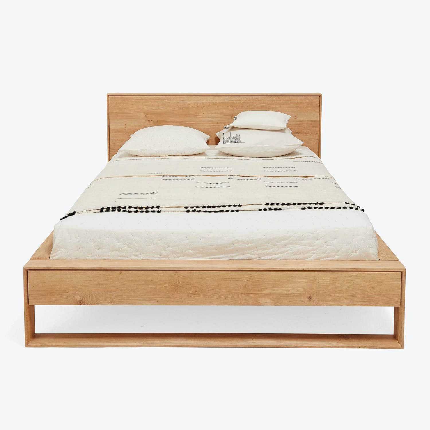 Oak Nordic II Platform Bed 3 Oak Nordic II Platform Bed
