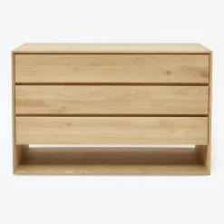 Wide Oak Nordic Chest
