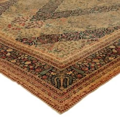Brown Vintage Traditional Wool Persian Rug - 6'9" X 8'9" 9 Brown Vintage Traditional Wool Persian Rug - 6'9" X 8'9" -Home Comprehensive Shop 1484953 3
