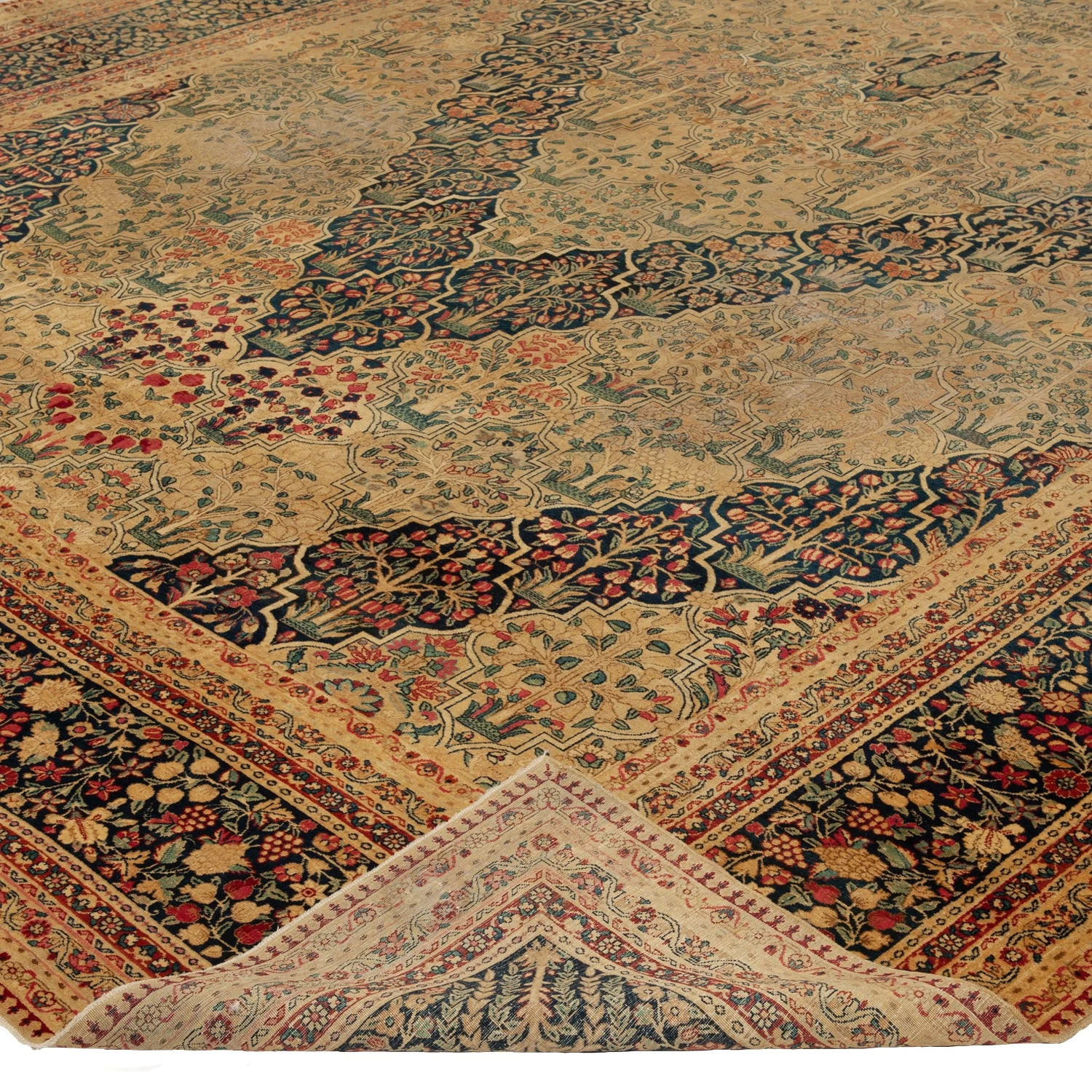 Brown Vintage Traditional Wool Persian Rug - 6'9" X 8'9" 6 Brown Vintage Traditional Wool Persian Rug - 6'9" X 8'9" - Image 4