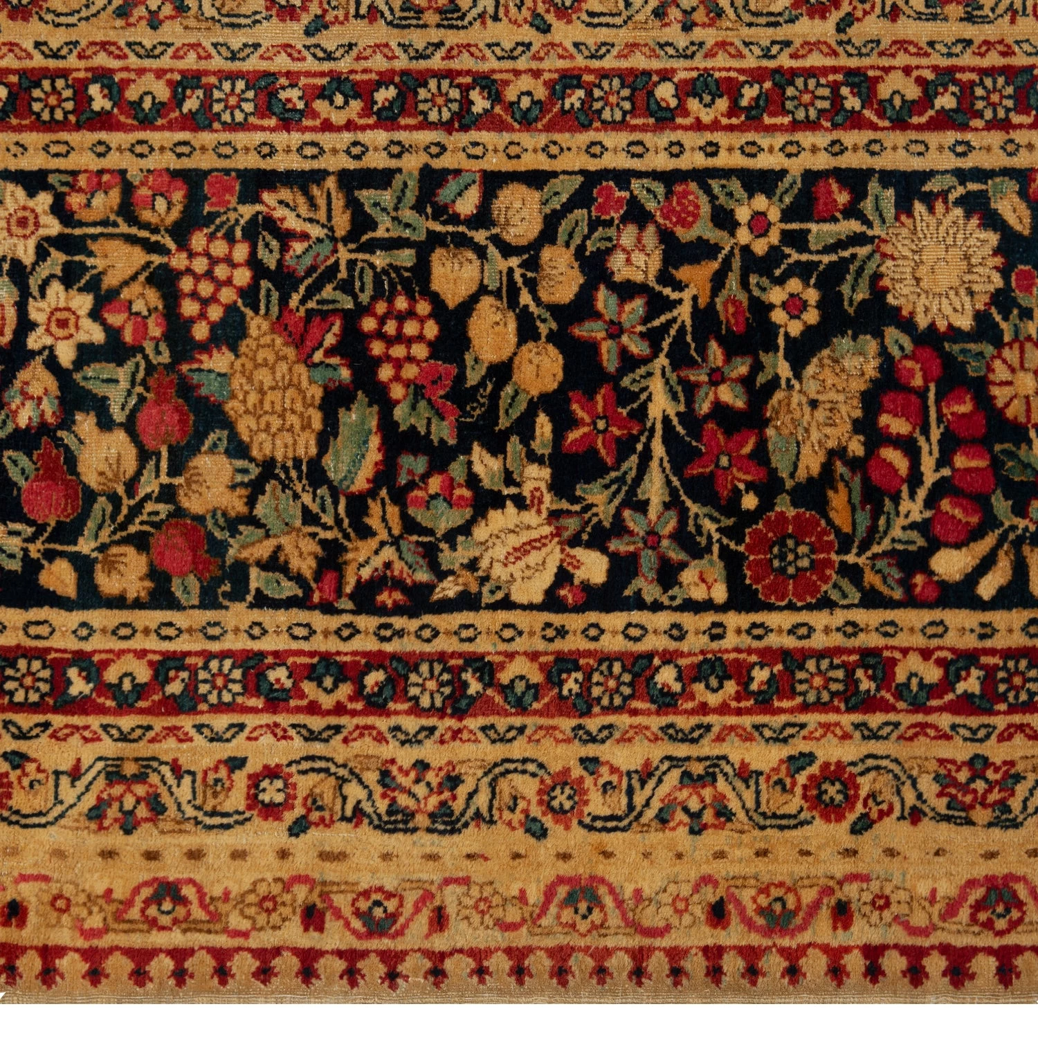 Brown Vintage Traditional Wool Persian Rug - 6'9" X 8'9" 7 Brown Vintage Traditional Wool Persian Rug - 6'9" X 8'9" - Image 5