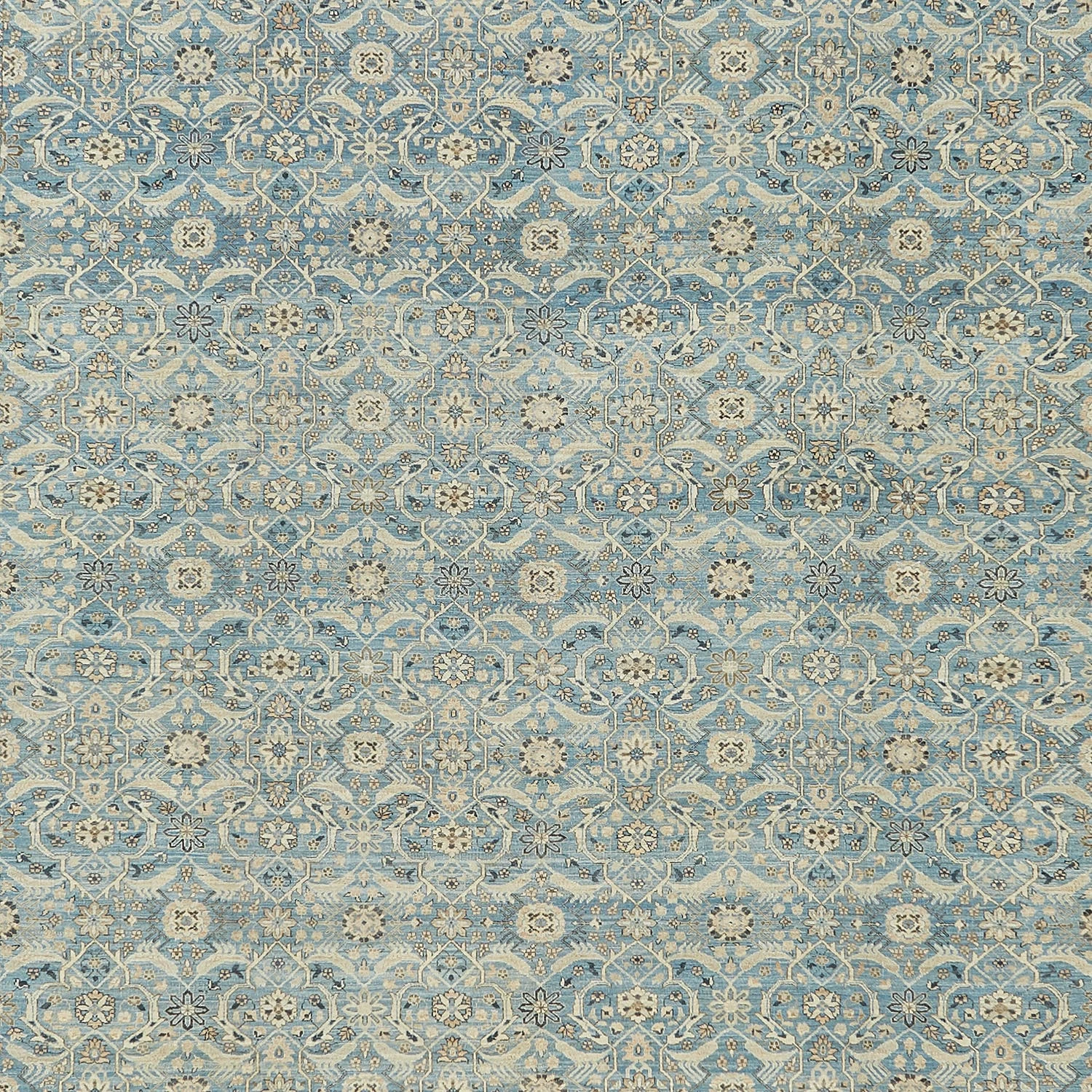 Blue Traditional Wool Rug - 11'7" X 18'2" 4 Blue Traditional Wool Rug - 11'7" X 18'2" - Image 2