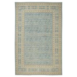 Blue Traditional Wool Rug - 11'7" X 18'2"
