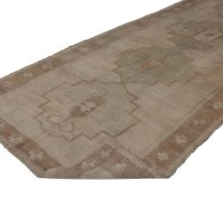 Beige Vintage Traditional Wool Runner - 5'2" X 15'6" 14 Beige Vintage Traditional Wool Runner - 5'2" X 15'6" -Home Comprehensive Shop 1501963 4