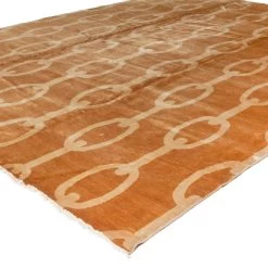 Orange Transitional Wool Rug - 12' X 15' 13 Orange Transitional Wool Rug - 12' X 15' -Home Comprehensive Shop 1511763 3