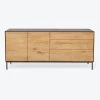 Oak 2-Door Blackbird Sideboard Black 2 Oak 2-Door Blackbird Sideboard Black -Home Comprehensive Shop 1512278 ethnicraft oak sideboard black a