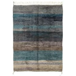 Blue Moroccan Wool Rug - 11' X 15'6"