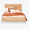 Core Light Oak Bed -Home Comprehensive Shop 1521544 core oak queen bed silver a