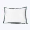 Luna Stella Duvet & Shams, White/Wilton Blue -Home Comprehensive Shop 1521615 1