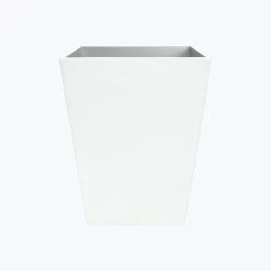 Glossy Pure Enamel Wastebasket