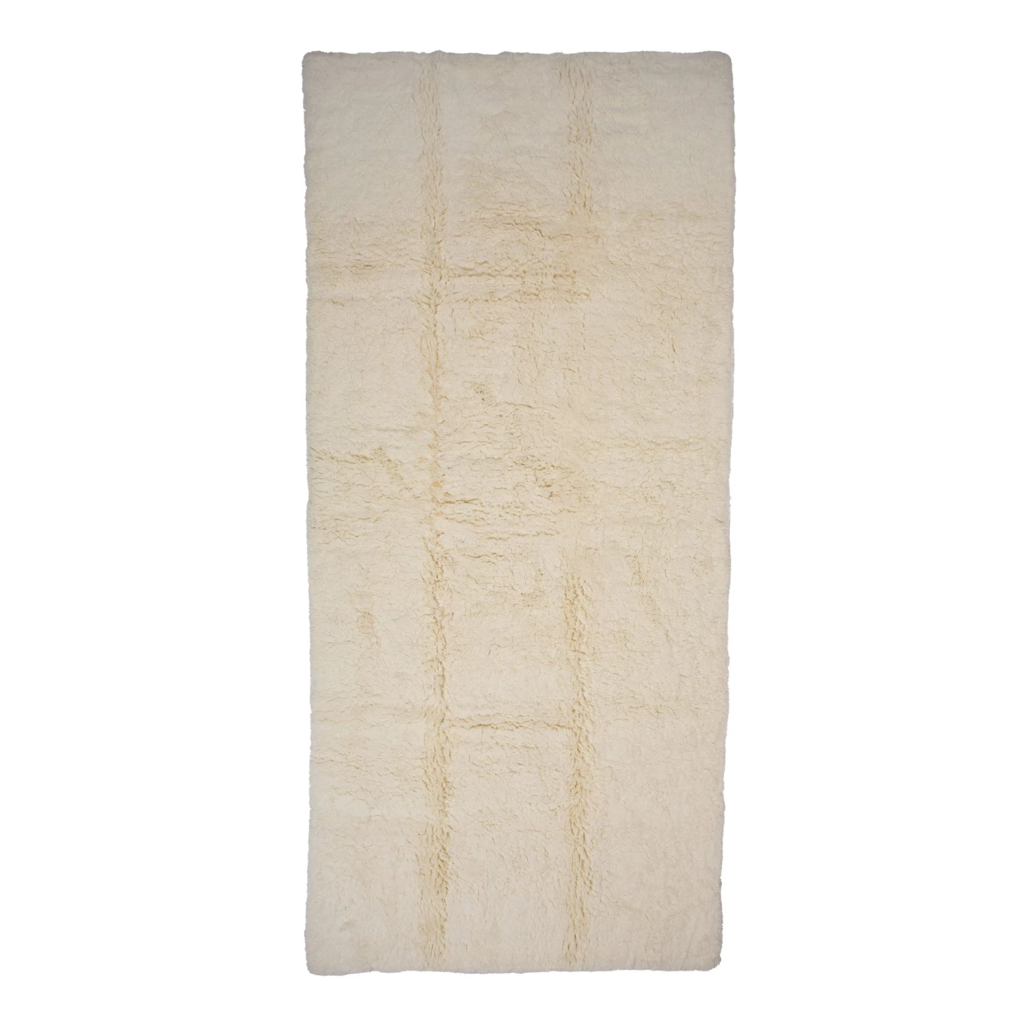 Ivory Solid Wool Runner - 8'x 18' 3 Ivory Solid Wool Runner - 8'x 18'