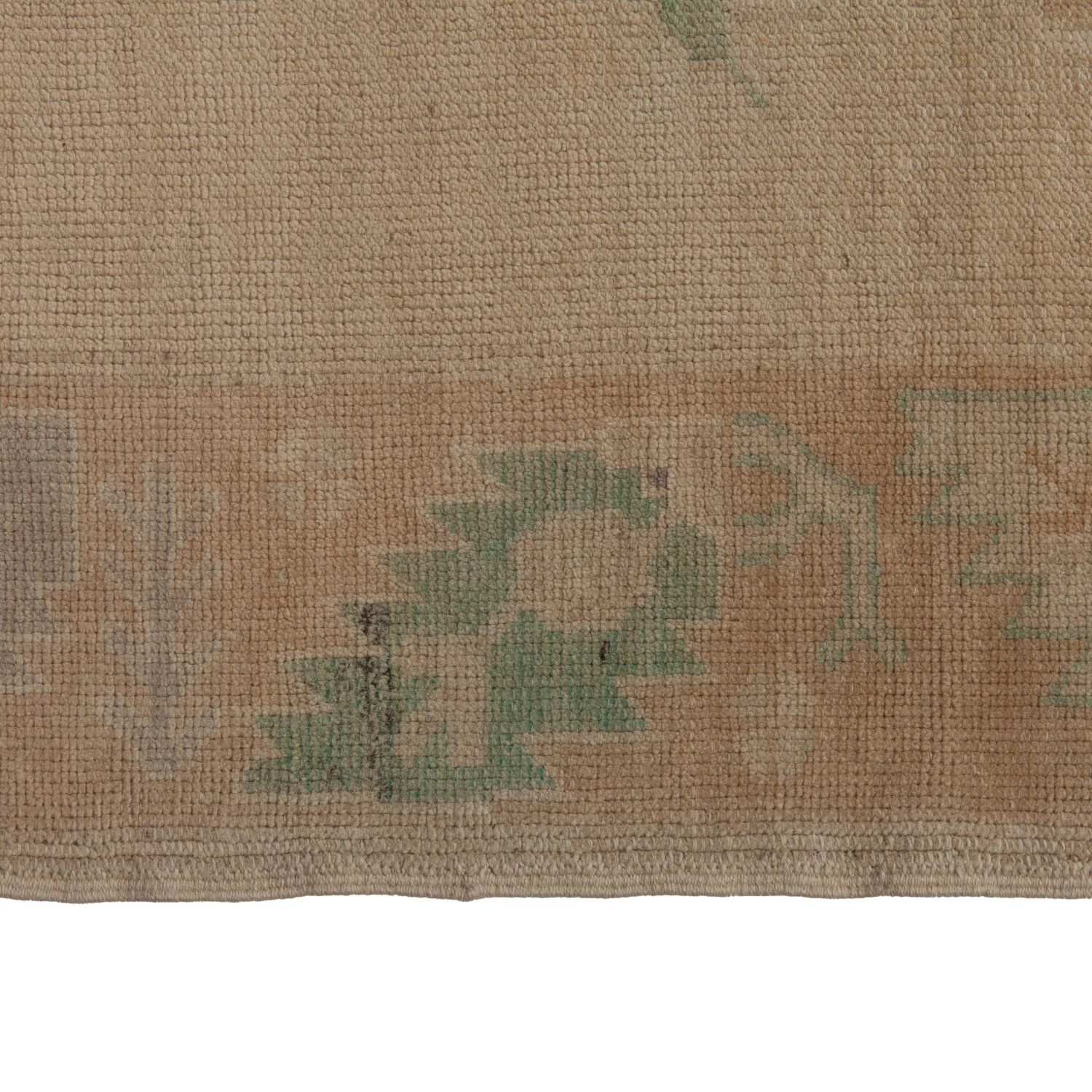 Beige Vintage Traditional Wool Rug - 5'8" X 11'1" 7 Beige Vintage Traditional Wool Rug - 5'8" X 11'1" - Image 5