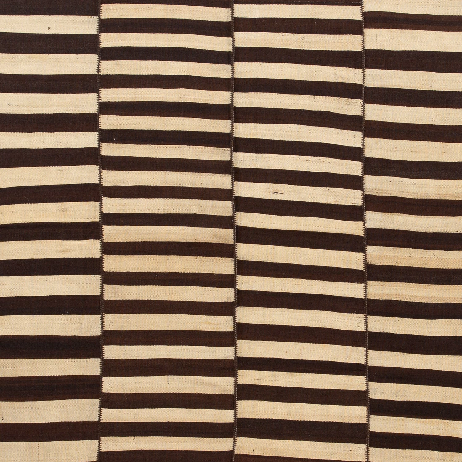 Brown Flatweave Wool Persian Rug - 4'10" X 5'4" 4 Brown Flatweave Wool Persian Rug - 4'10" X 5'4" - Image 2